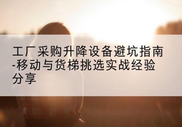惠农移动式升降机怎么选-工厂采购升降设备避坑指南-移动与货梯挑选实战经验分享
